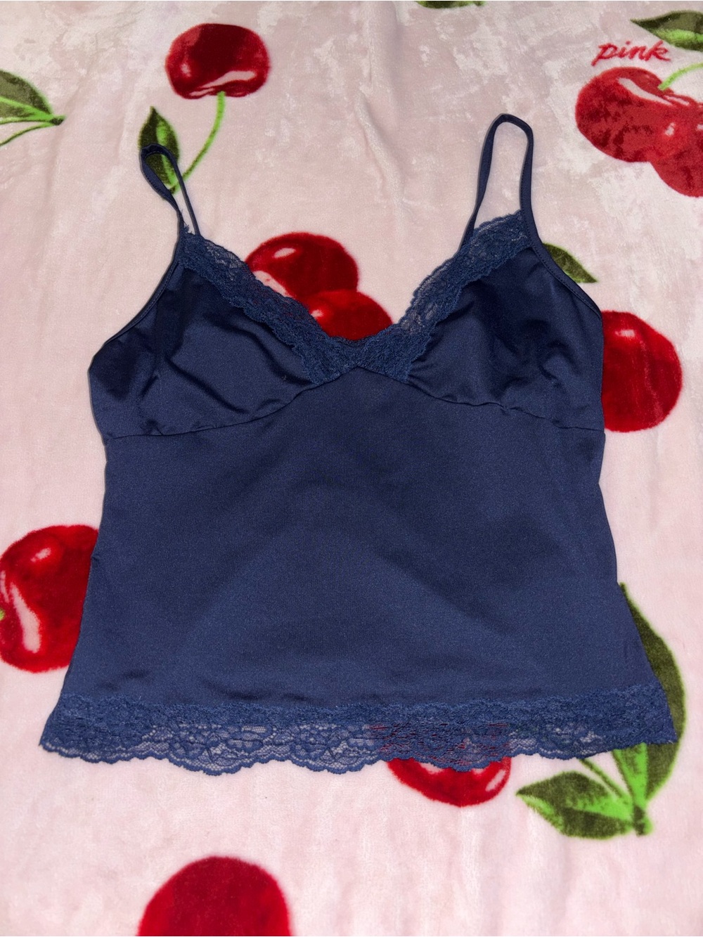 lace cropped cami top